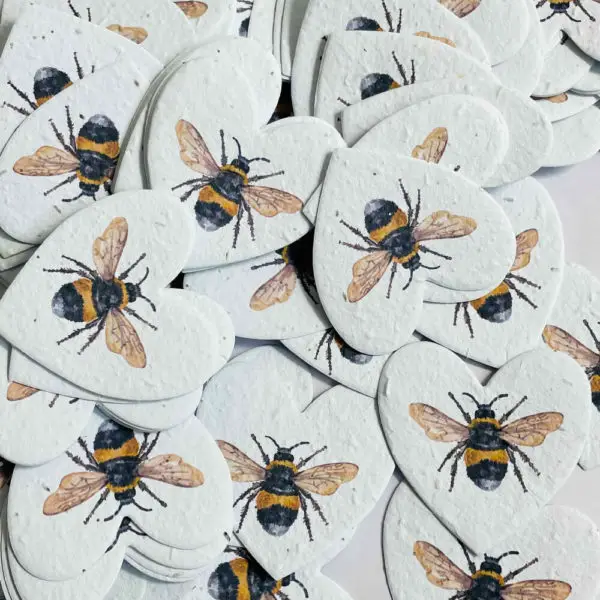 white tailed bee hearts
