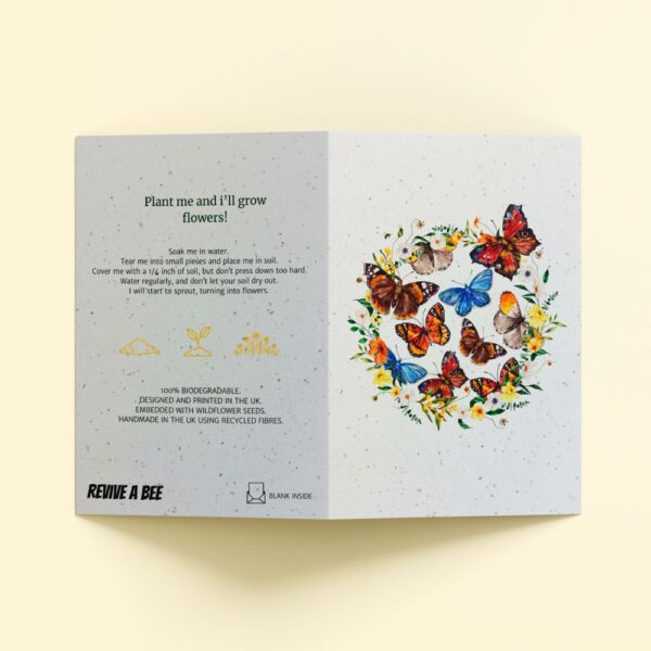 Plantable Card - Butterfly Flowers