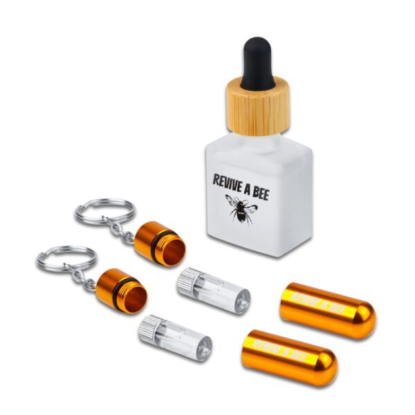 bee revival gift box gold and gold