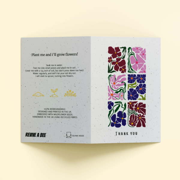 Plantable Card - Spiral Thanks