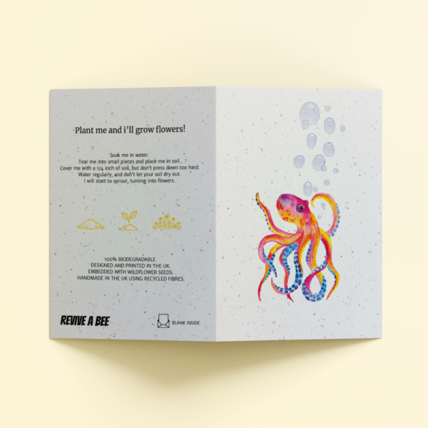 Plantable Card - The Octopus