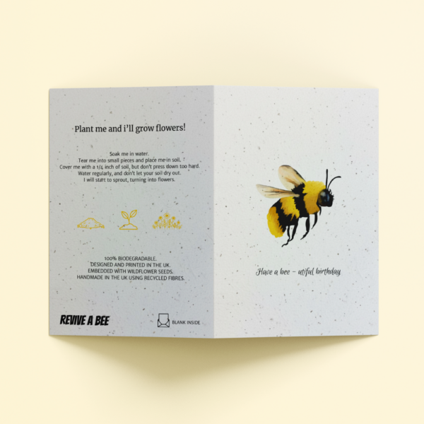Plantable Card - Bee-utiful Birthday