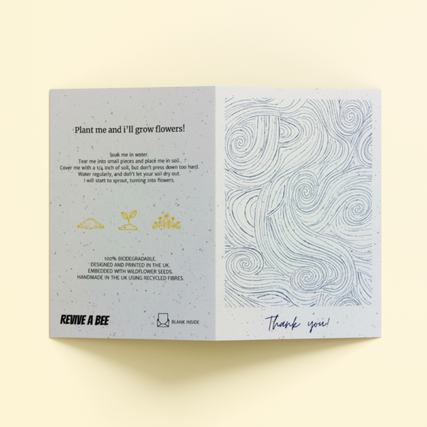 Plantable Card - Seeded Swirls