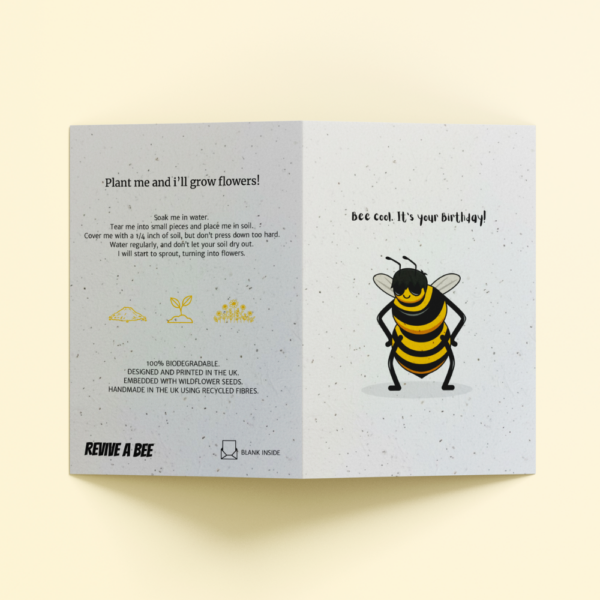 Plantable Card - The Cool Bee