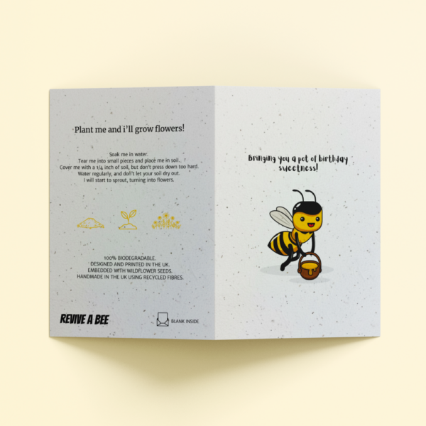 Plantable Card - The Sweet Bee