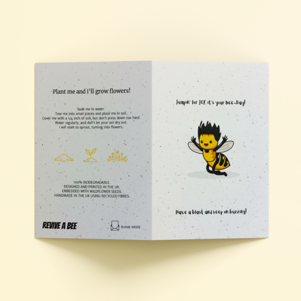 Plantable Card - The Buzzing Bee