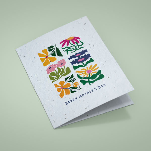 Plantable Card - Mothers Day Spiral Flowers